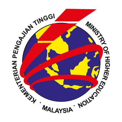 The above logo image and vector of kementerian pengajian tinggi malaysia logo you are about to download is the intellectual property of the copyright and/or trademark holder and is offered to you as a convenience for lawful use with proper permission only from the copyright and/or trademark holder. Kementerian Pengajian Tinggi Malaysia vector logo