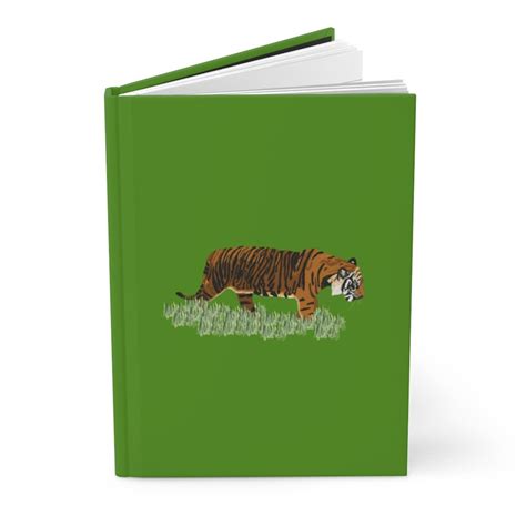 Tiger Notebook Hardcover Journal Matte Tigers Gift Tiger Etsy