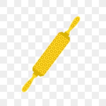 Yellow Rolling Pin Illustration Rolling Pin Clipart Yellow Rolling Pin Round Rolling Pin PNG