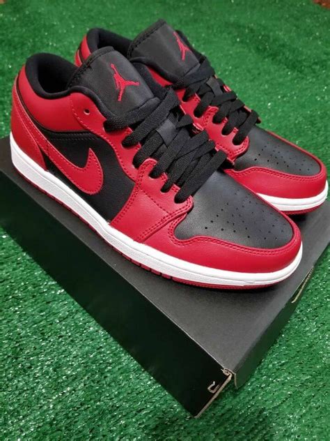 Nike Air Jordan 1 Low Red Black Color Size 75 Pinchi Dereks Blog