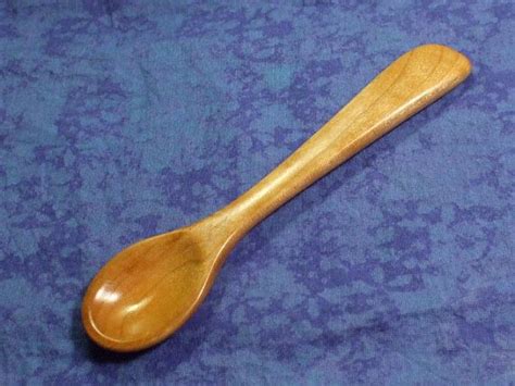 Hand Carved Childs Spoon In Cherry Wood Cherry Wood Hand Carved Carving