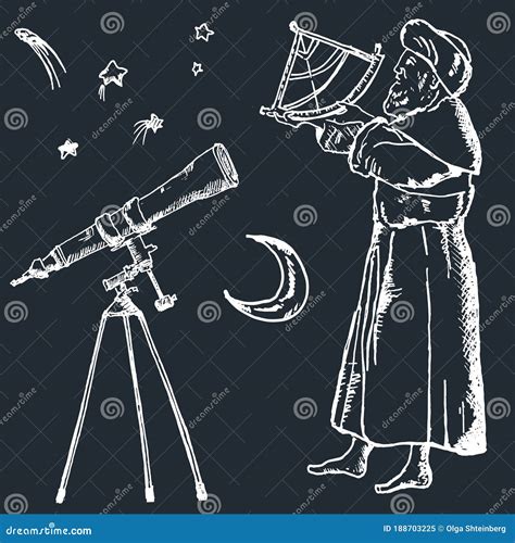 Sextant Astronomy Logo Design Inspiration Royalty Free Cartoon