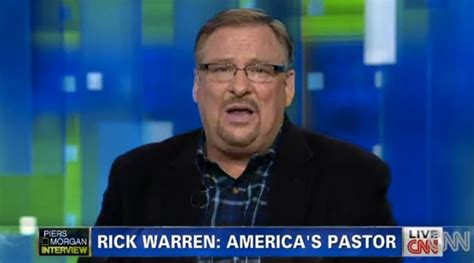 Rick Warren Being Gay Is Like Arsenic Punching Someone In The Nose