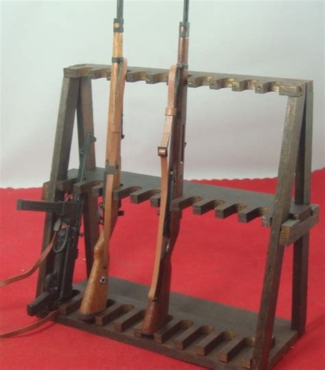 16 Scale Miniature Double Layer Gun Rack Holder Etsy
