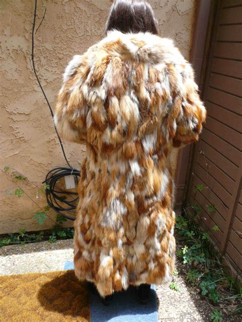 Full Length Red Fox Fur Coat 65