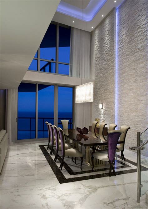 Jade Ocean Penthouse By Pfuner Design 14 Luxury Dining Room Modern
