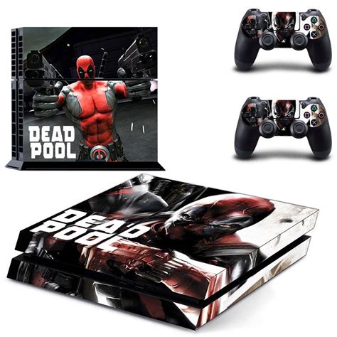 Free Shipping Ps4 Deadpool Movie Marvel Decal Stickers For Sony