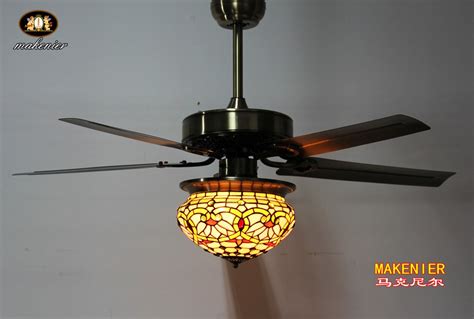 Wegotlites also offers different ceiling fan lighting kit options, ranging from the contemporary look of traditional edison. Makenier Vintage Tiffany Style Stained Glass Lotus Single ...