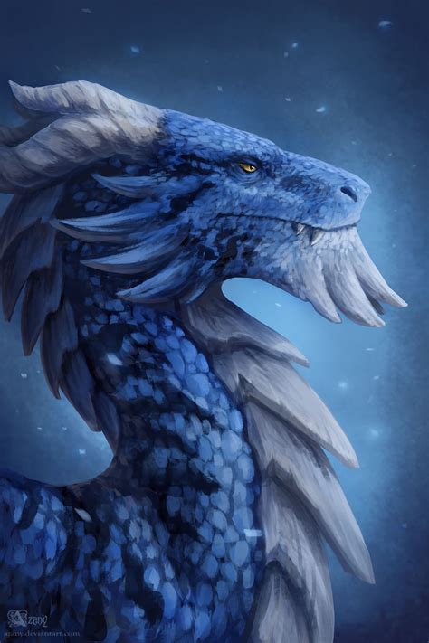 Blue Dragon By Azany On Deviantart