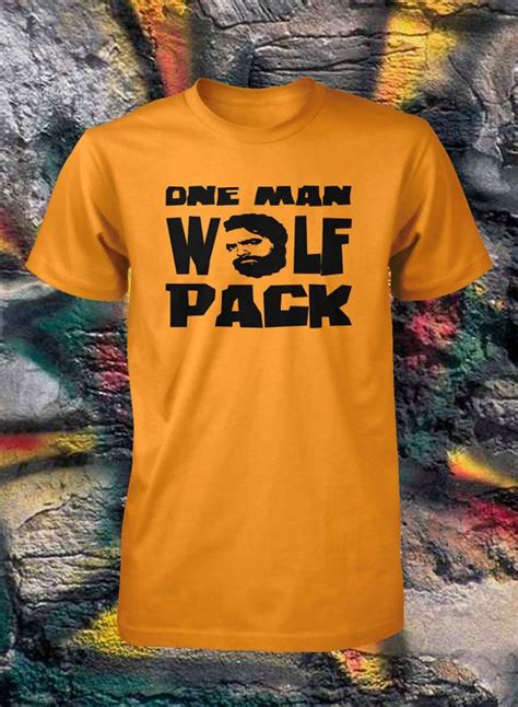 One Man Wolfpack Shirt Funny T Shirt Sizes By Funhousetshirts Funny