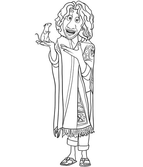 Bruno From Encanto Coloring Page Download Print Or Color Online For Free