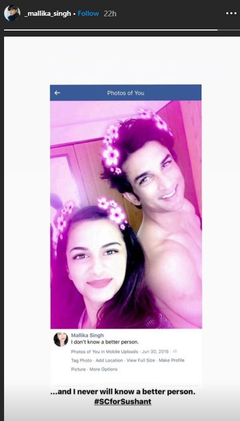 sushant singh rajput s niece mallika shares throwback picture with him