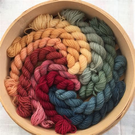 Rainbow Crewel Embroidery Wool Yarn Kit 10 Colours X 20 Etsy Uk