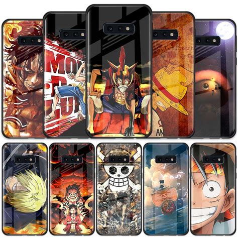 One Piece Luffy Anime Tempered Glass Case For Samsung Galaxy Note 9 S10