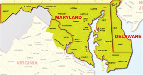 Map Of Washington Dc And Maryland Area London Top Attractions Map