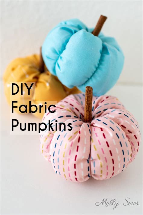 How To Make A Fabric Pumpkin Easy Diy Craft Melly Sews