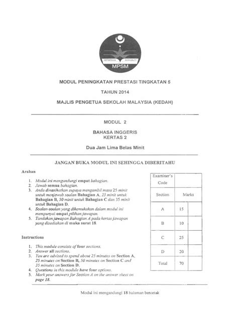 Mathematics oct/nov 2016 past papers. SPM English Trial Papers - SPM - Free SPM Tips 2020 by ...
