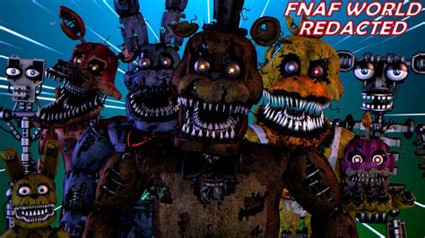 Fnaf World Redacted The Graveyard Of Spooky Nightmare Animatronics