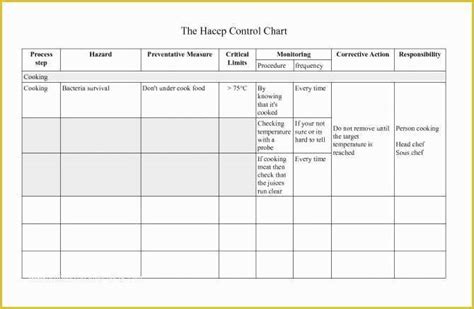 Haccp Templates Free Of Restaurant Haccp Plan Template Examples