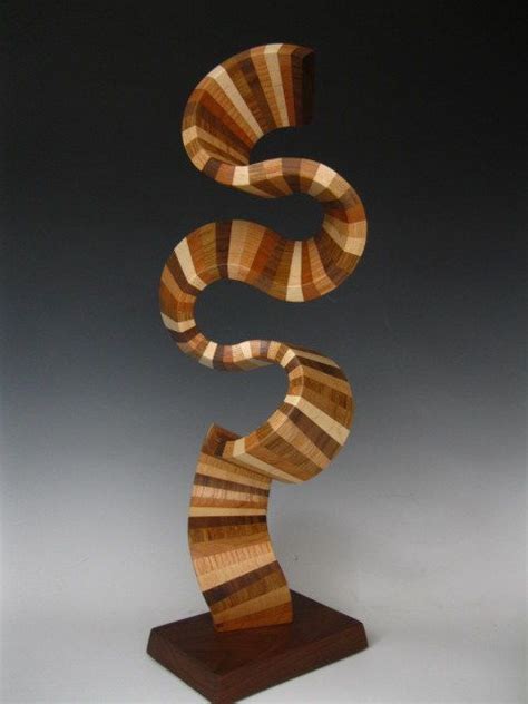 Modern Wood Abstract Sculpture Изобразительное искусство из дерева