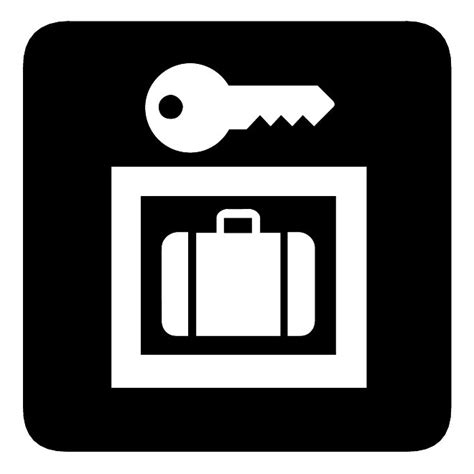 Luggage Lockers Vector Symbol