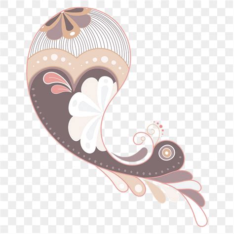 Nude Paisley Png Sticker Indian Premium PNG Sticker Rawpixel
