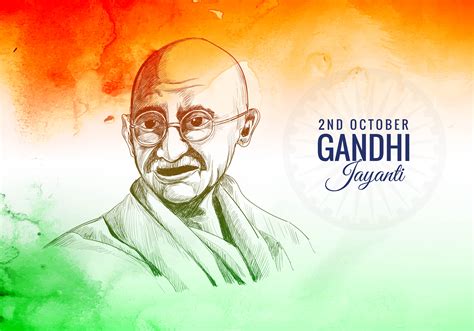 Gandhi Jayanti Is A National Festival Celebrated Background 1335216