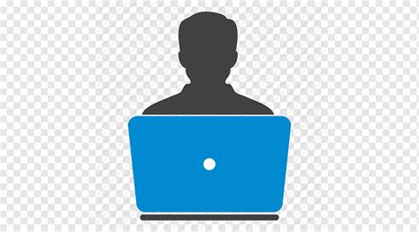 Laptop Computer Icons User Drawing Computer User Blue Rectangle