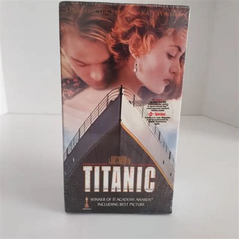 Titanic Vhs Tape Set New Sealed Leo Dicaprio Kate Winslet James Cameron Picclick
