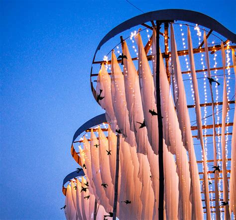 Abin Design Studio Creates Pavilion Of Canopies For Festival In India