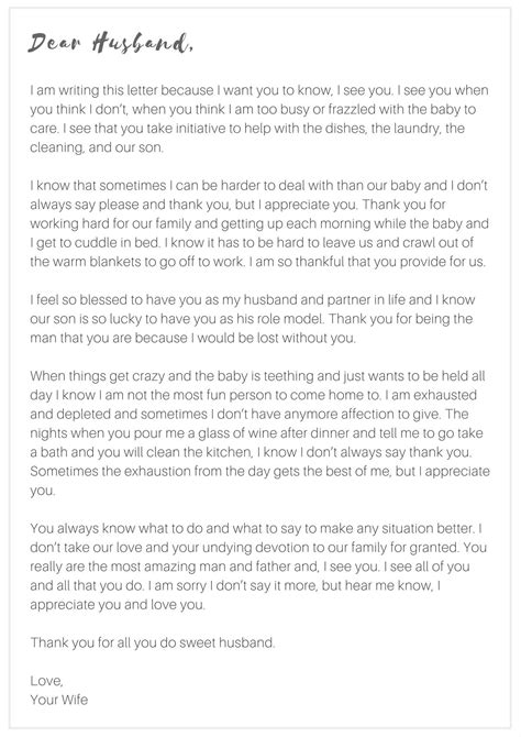 Letter To My Spouse Fit4mom