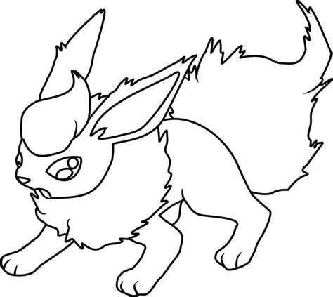 Flareon Pokemon Coloring Page Download Print Or Color Online For Free