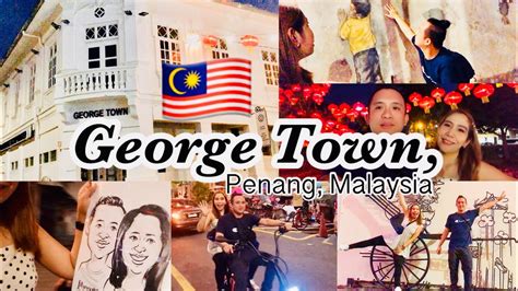 Some tourists rented bicycles, some took trishaws, while others, like us, just strolled along the streets. Art Street in George Town Penang Malaysia | SAY CHEL - YouTube