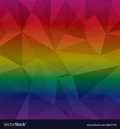 Created Multi Color Triangle Abstract Background Vector Image