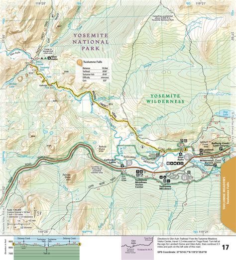 National Geographic National Park Day Hikes Topographic Map With