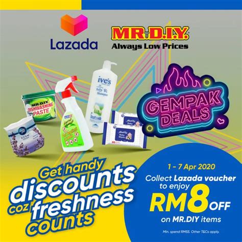 Lazada Mr Diy Products Rm8 Off Promotion With Touch N Go Ewallet 1