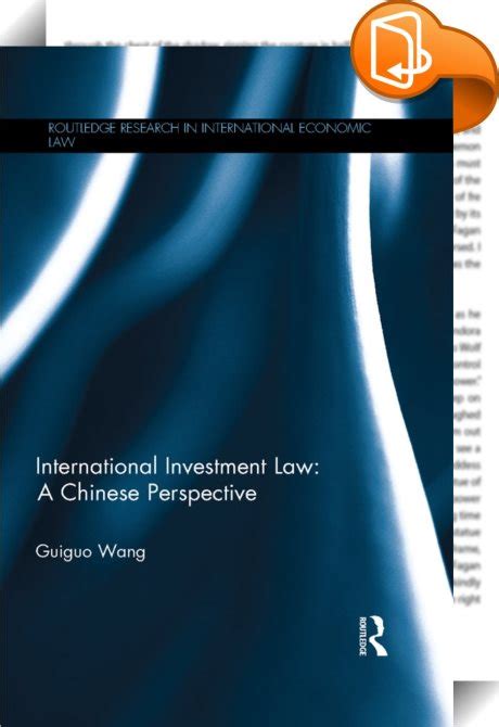 international investment law guiguo wang book2look