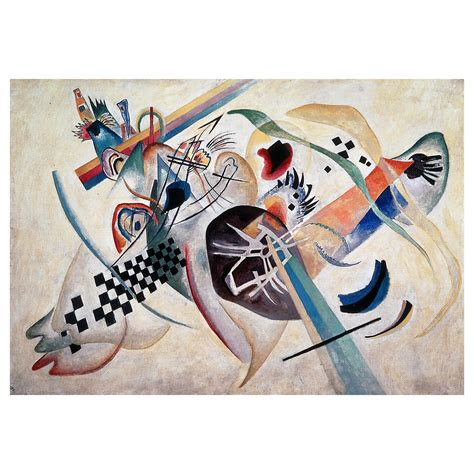Ini adalah lukisan yang paling terkenal di kandinsky di mana berbagai bentuk geometris abstrak digunakan untuk menciptakan penampilan yang nyata. Composition In White I // Wassily Kandinsky - The Master's ...