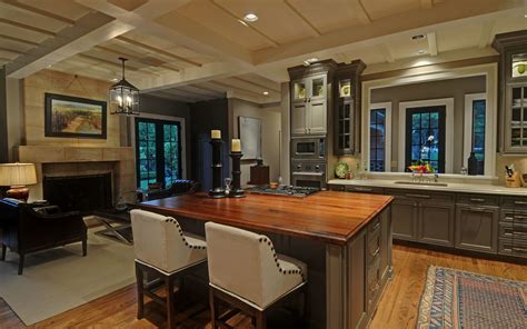 Kitchen Keeping Room Alpharetta Georgia Kitchen Fireplace Kitchen