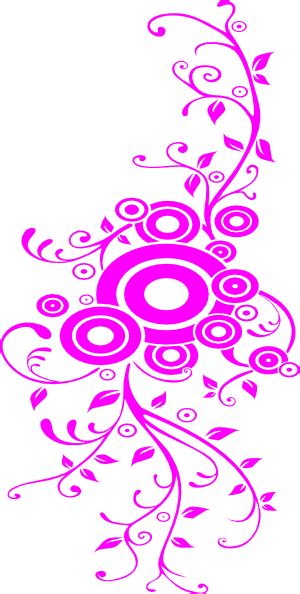 Pink Swirls And Circles Clip Art At Vector Clip Art Online