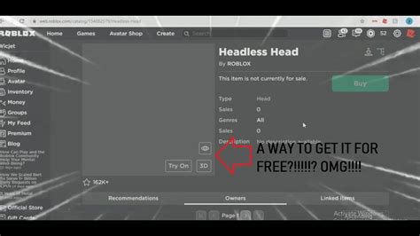 How To Get Headless Head For Free 100 Working Youtube