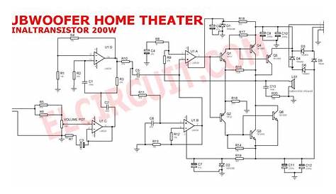 30 watt subwoofer circuit diagram