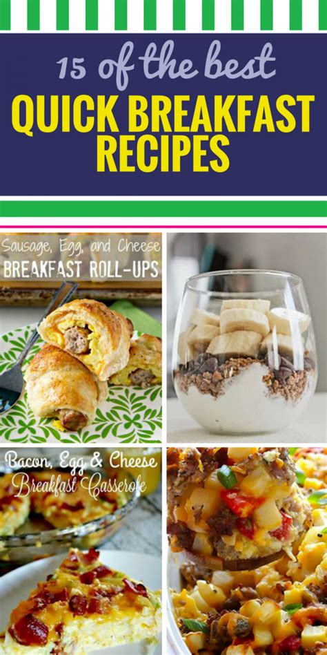 15 Quick Breakfast Recipes My Life And Kids