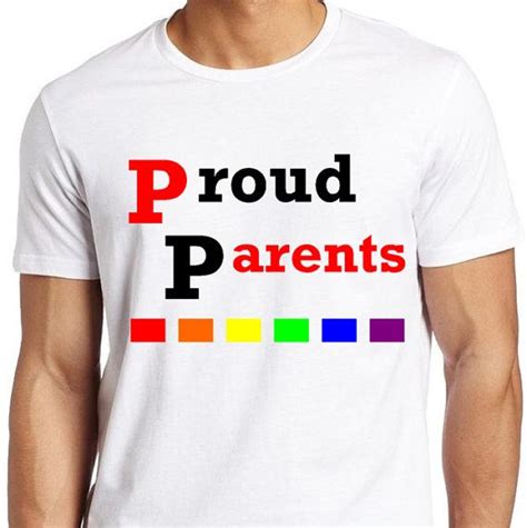 Proud Parents LGBT Support Tee Collection White By ALLGayTees 19 95