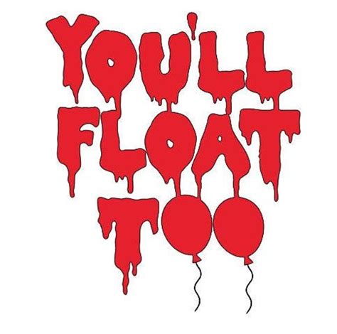 You'll Float Too It Balloon Horror Vinyl Car Decal Bumper | Etsy