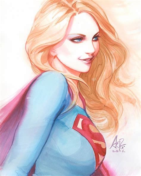 Supergirl By Artgerm Stanley Lau Comic Book Girl Comic Book