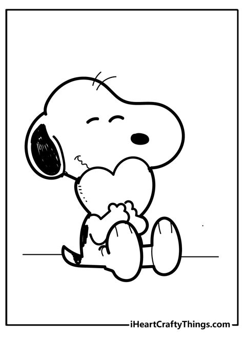 Snoopy Coloring Pages 100 Free Printables Coloring Library