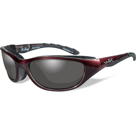 Wiley X 691 Airrage Safety Glasses Liquid Plum Frame Grey Lens
