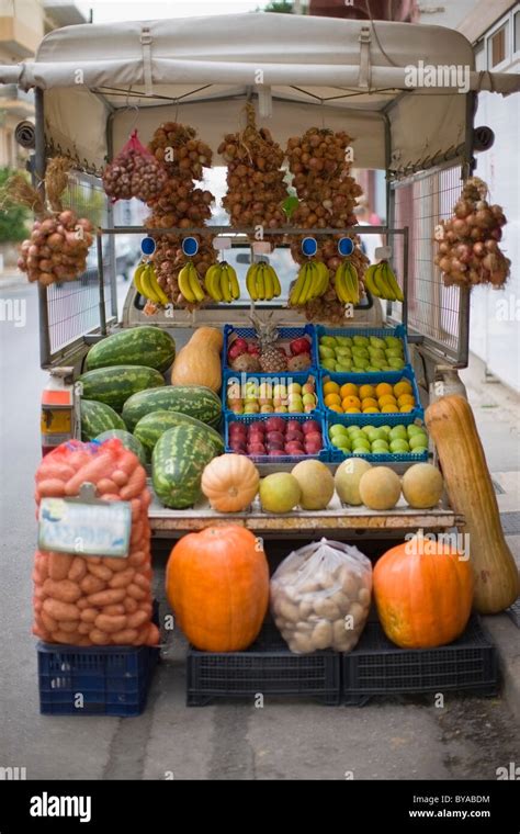 Market Stall With Fruits And Vegetables Stock Photo Alamy