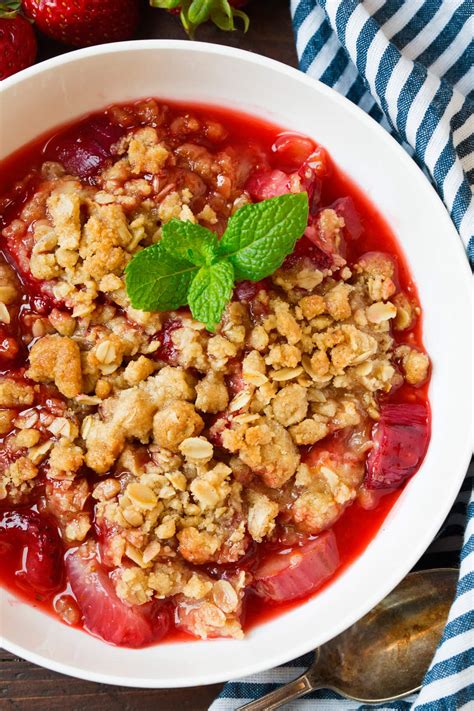 Strawberry Rhubarb Crisp Cooking Classy